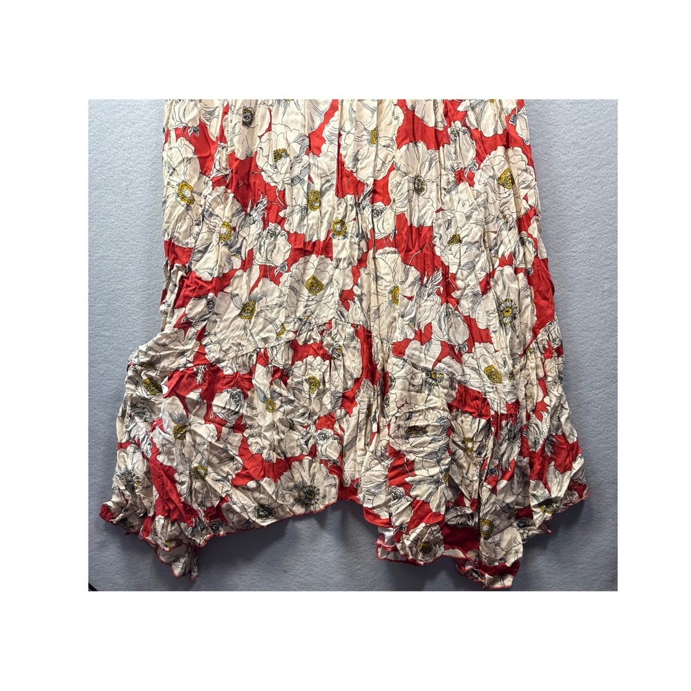 NWT Free People Heat Wave Floral Print Smocked Maxi Dress Womens Size XL Brunch - Picture 13 of 15